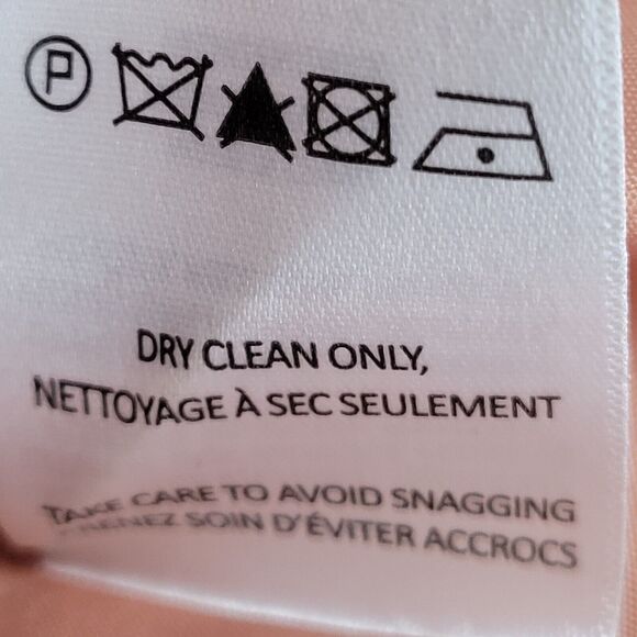 Jenny Yoo Collection Formal Gown SZ 4 Neutrals Pink Peach Flutter Sleeve V-Neck - Picture 10 of 10